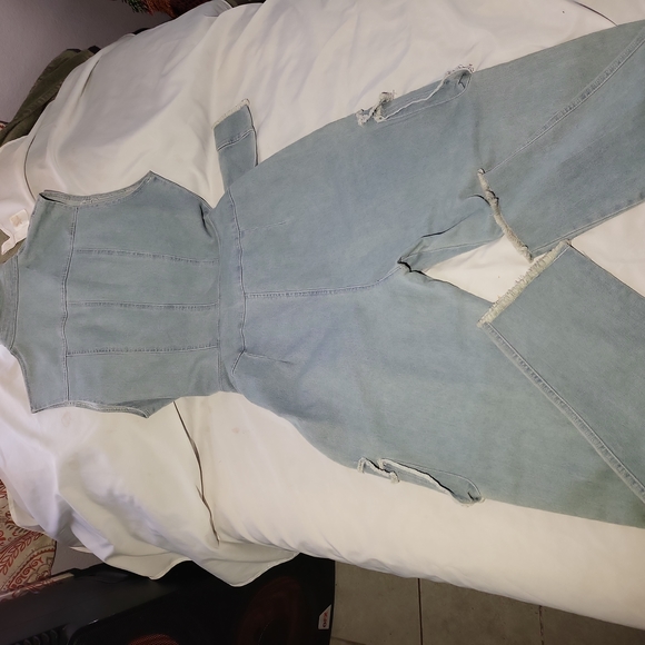 Jean Jump Suit - Picture 2 of 3